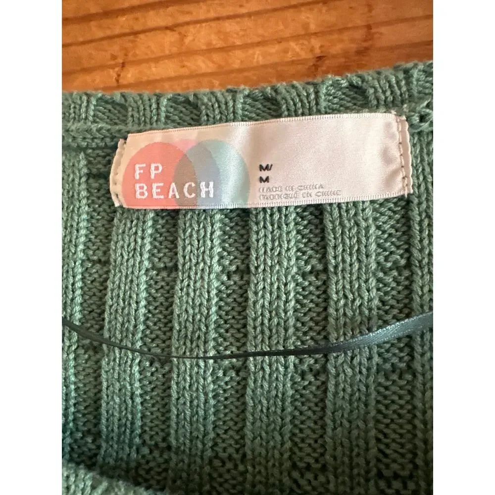 Free People Beach Ribbed Knit Sweater